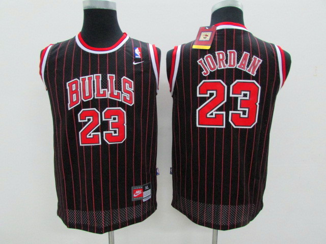 Youth NBA Chicago Bulls #23 Michael Jordan black Game Nike Jerseys